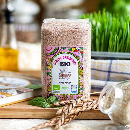 Otręby orkiszowe BIO 300 g – naturalny błonnik – BioBabalscy